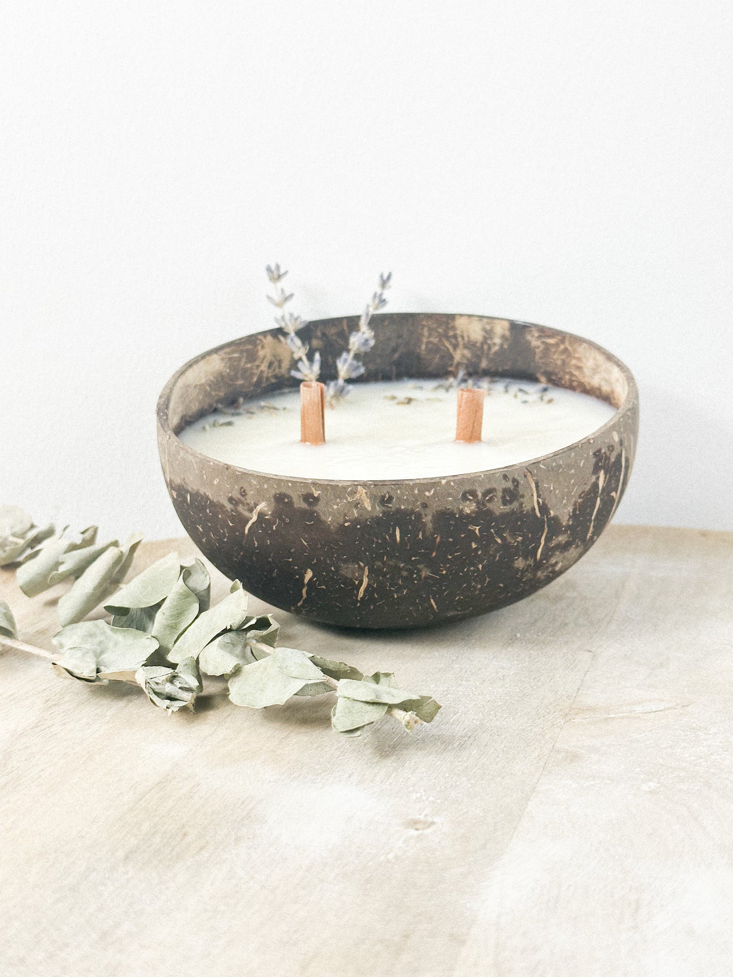 Coconut Bowl Pure (Kokosnuss Schalen Kerzen Pure)