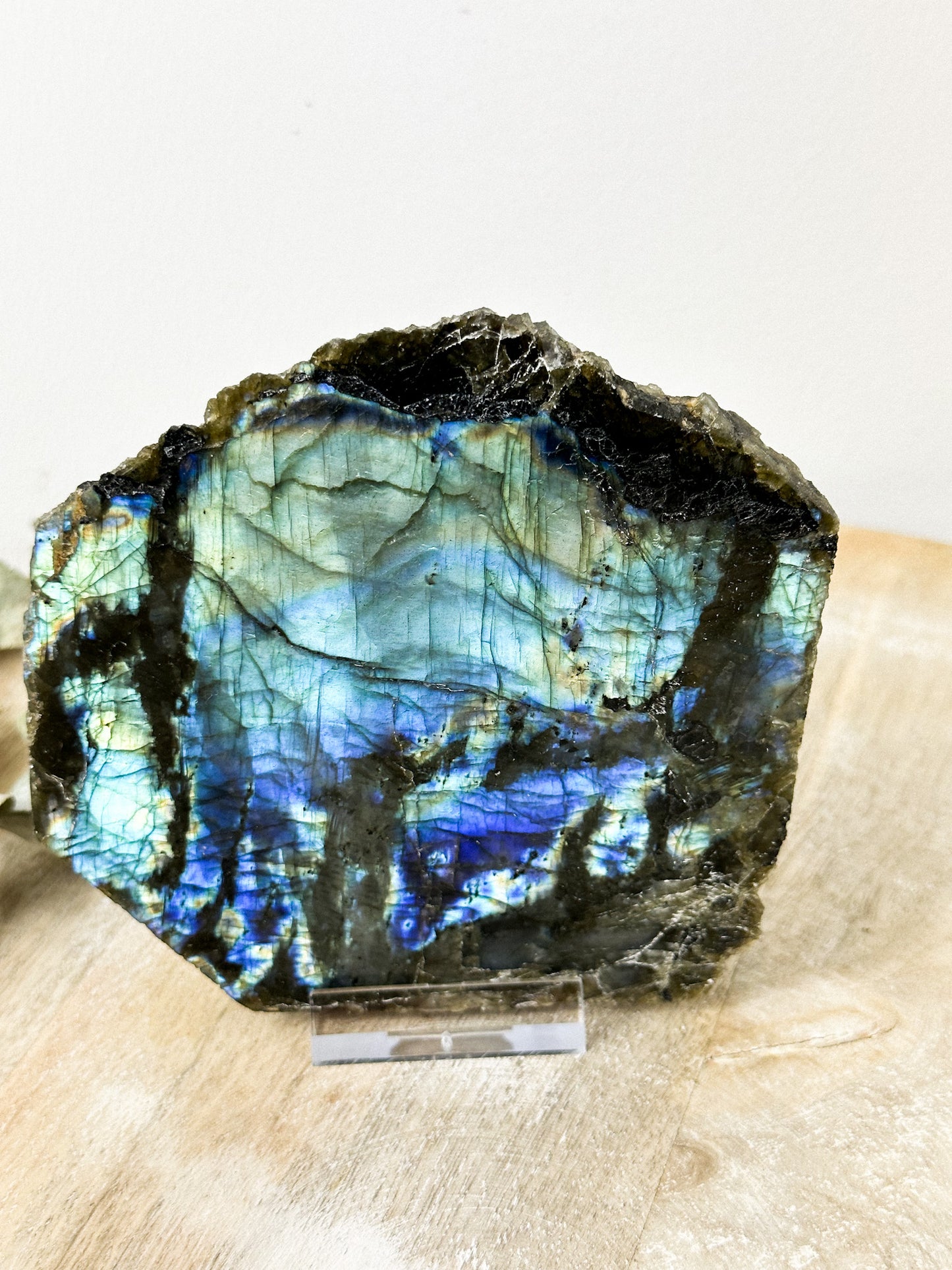Labradorit Platte (poliert beidseitig)
