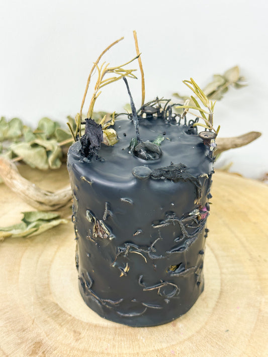 Schwarze Schutzkerze